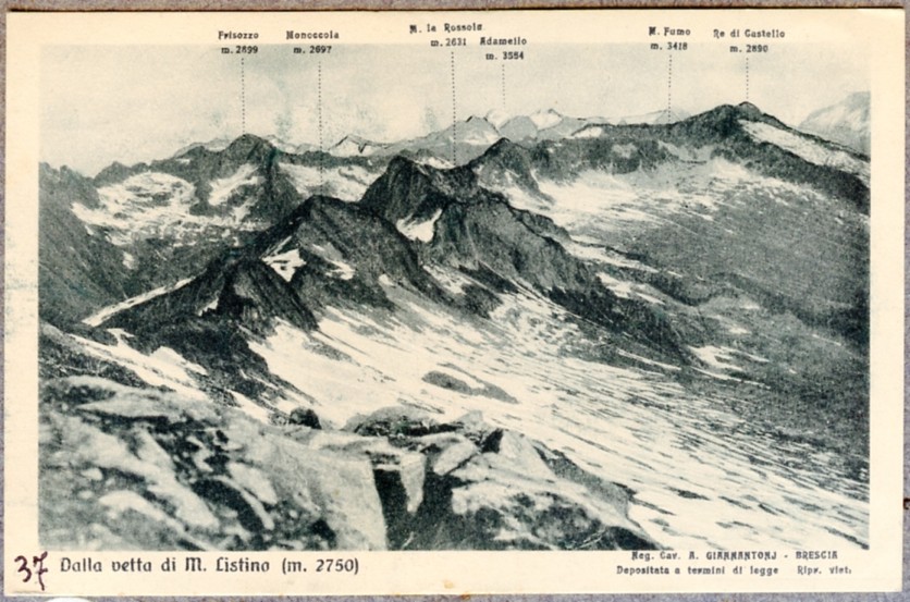 Dalla vetta di Monte Listino (m 2750)