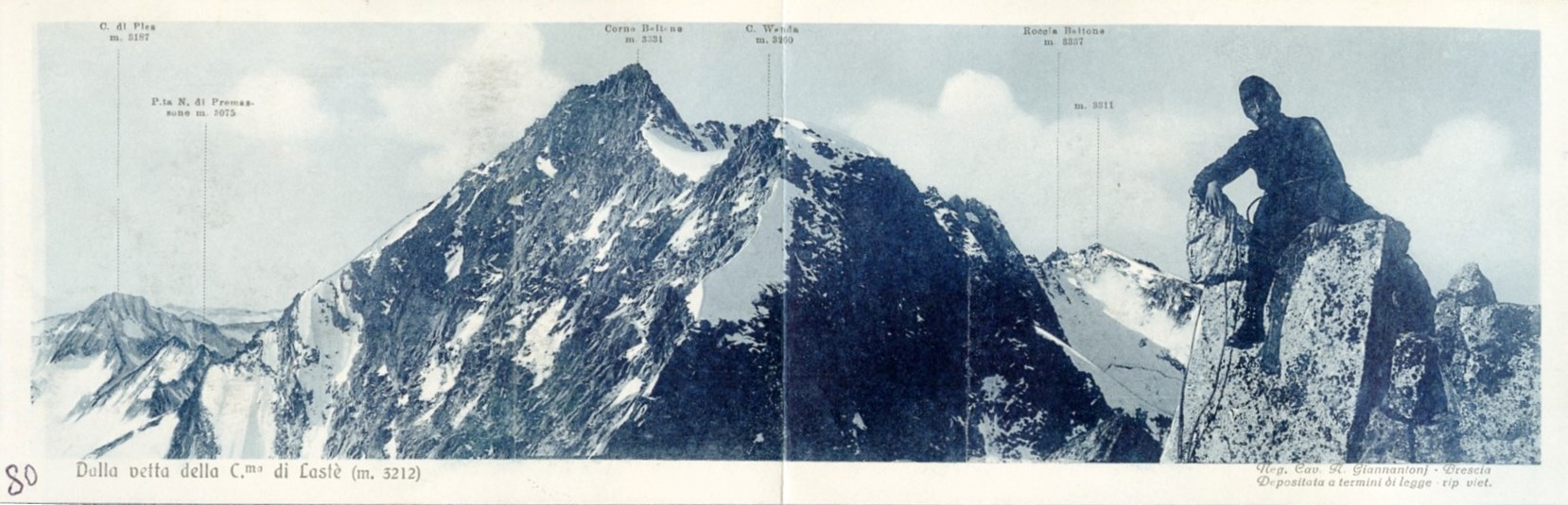 Dalla vetta della cima di Lastè