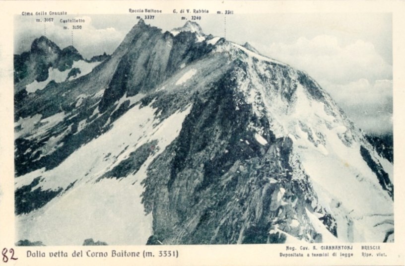 Dalla vetta del corno Baitone